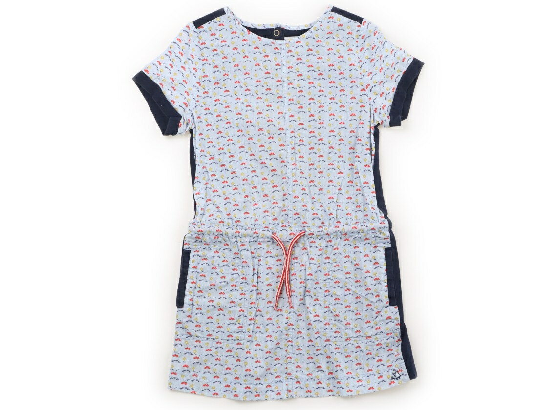 Dresses - プチバトー PETIT BATEAU ワンピース 110 女の子 ブルー系、ネイビー 子供服 ベビー服 キッズ アウトレット ユーズド 【中古】キッズ・ベビー・マタニティ