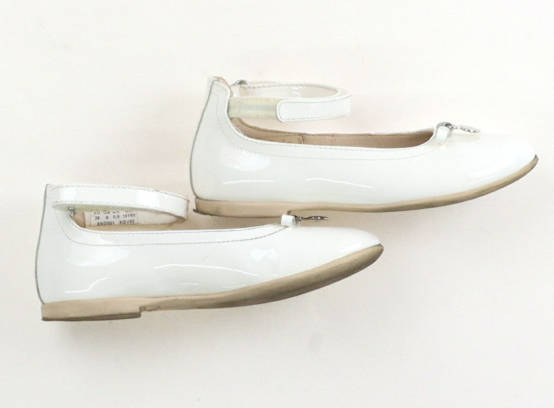 アルマーニ Armani フラットシューズ・スリッポン 靴16cm〜 女の子 白 子供服 ベビ...