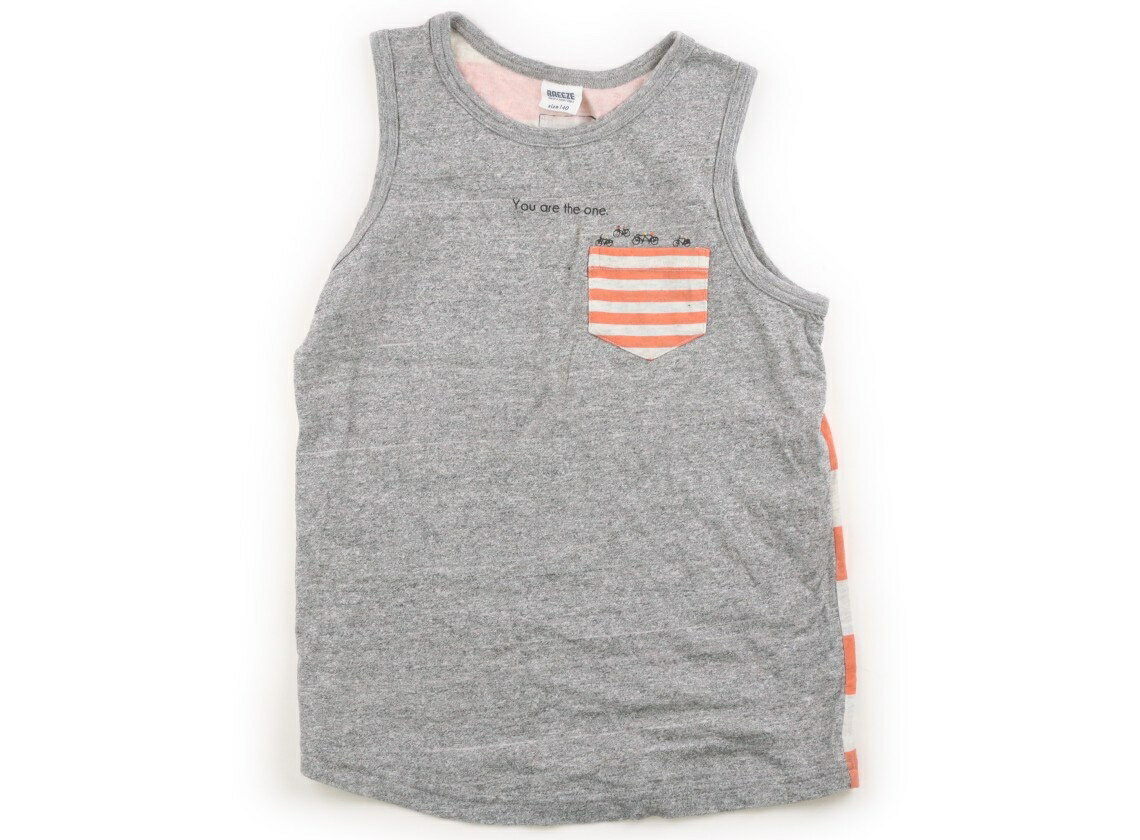BREEZE Tank Top/Camisole, Size 140, Boys, Gray/Orange, Children's Clothing, Baby Clothes, Kids, Outlet, Used [Pre-owned] Kids, Baby, Maternity