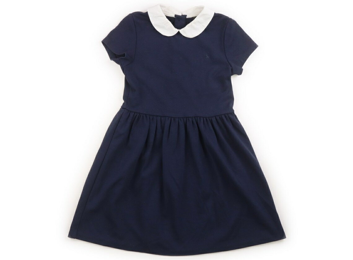 ポロラルフローレン POLO RALPH LAUREN ワンピース 120 女の子 ネイビー白 子供服 ベビー服 キッズ アウトレット ユーズド 【中古】キッズ・ベビー・マタニティ