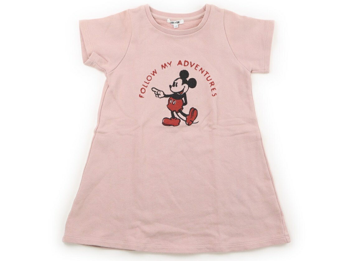 ビーミングバイビームス B:MING by BEAMS ワンピース 110 女の子 くすみピンク、ミッキーマウス 子供服 ベビー服 キッズ アウトレット ユーズド 【中古】キッズ・ベビー・マタニティ