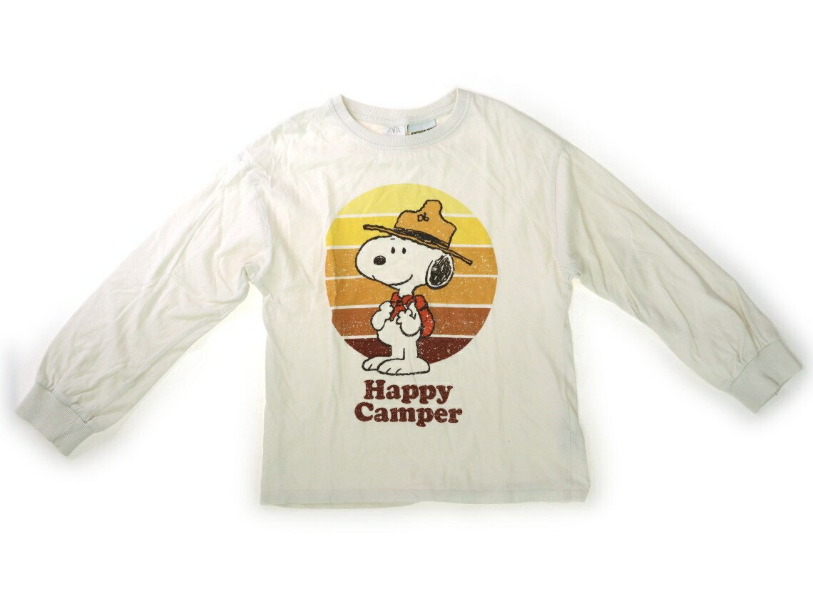 ザラ ZARA Tシャツ・カットソー 140 男の子 ホワイト・スヌーピー 子供服 ベビー服 キッズ アウトレット ユーズド 【中古】キッズ・ベビー・マタニティ