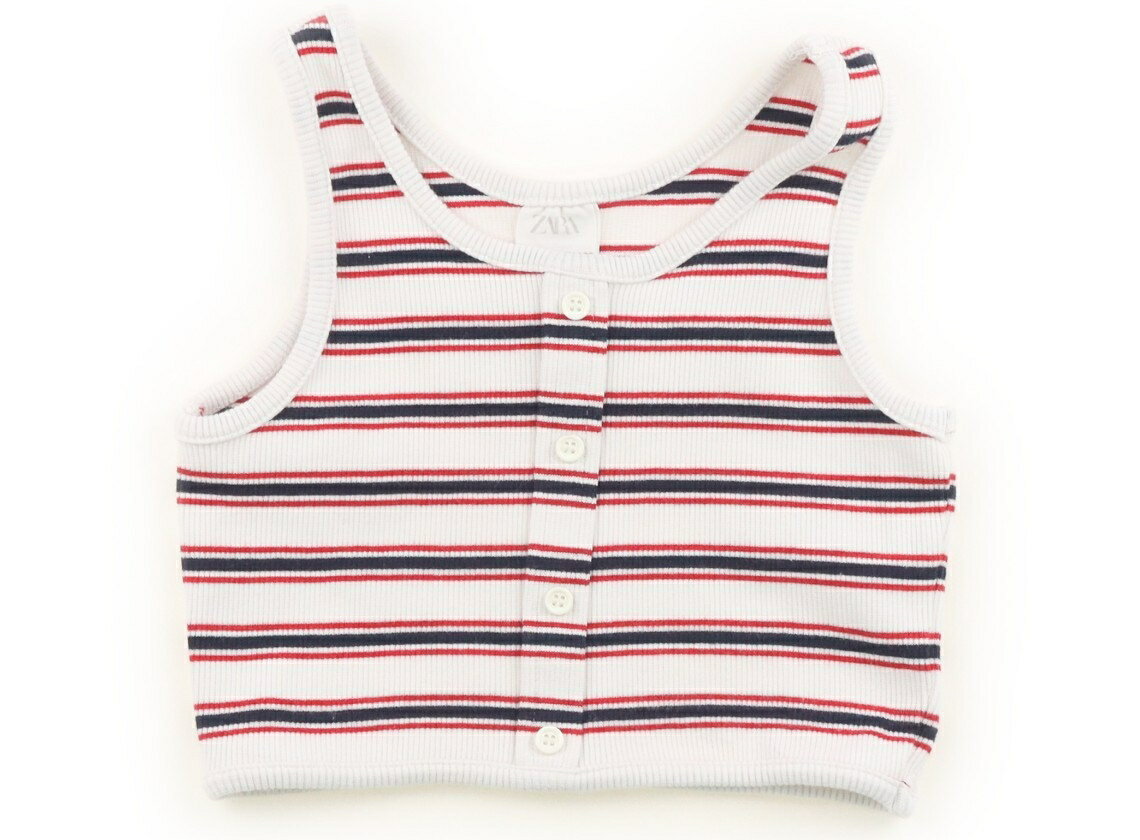 ザラ ZARA タンクトップ・キャミソール 120 女の子 ホワイト・ネイビー・レッド 子供服 ベビー服 キッズ アウトレット ユーズド 【中古】キッズ・ベビー・マタニティ