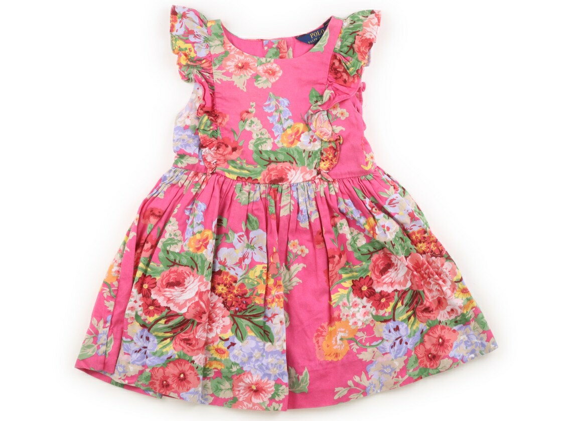 ポロラルフローレン POLO RALPH LAUREN ワンピース 100 女の子 フューシャピンク・花柄 子供服 ベビー服 キッズ アウトレット ユーズド 【中古】キッズ・ベビー・マタニティ