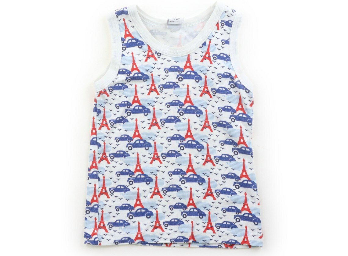 Petit Bateau Tank Top/Camisole, Size 80, Boys, White/Blue/Other All-Over Print, Children's Clothing, Baby Clothes, Kids, Outlet, Used [Pre-owned] Kids, Baby, Maternity