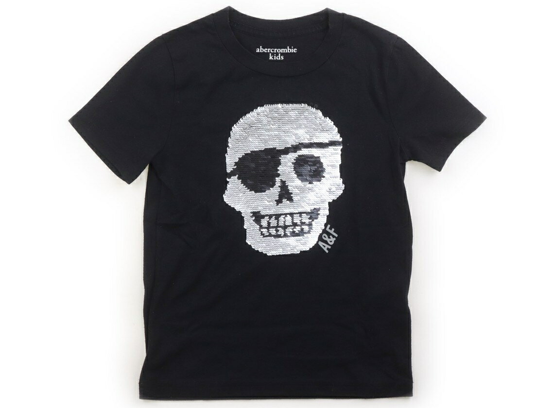 アバクロ Abercrombie Tシャツ・カットソー 120 男の子 黒、ドクロ、スパンコール 子供服 ベビー服 キッズ アウトレット ユーズド 【中古】キッズ・ベビー・マタニティ