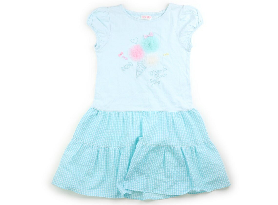 メゾピアノ mezzo piano ワンピース 140 女の子 ライトブルー 子供服 ベビー服 キッズ アウトレット ユーズド 【中古】キッズ・ベビー・マタニティ