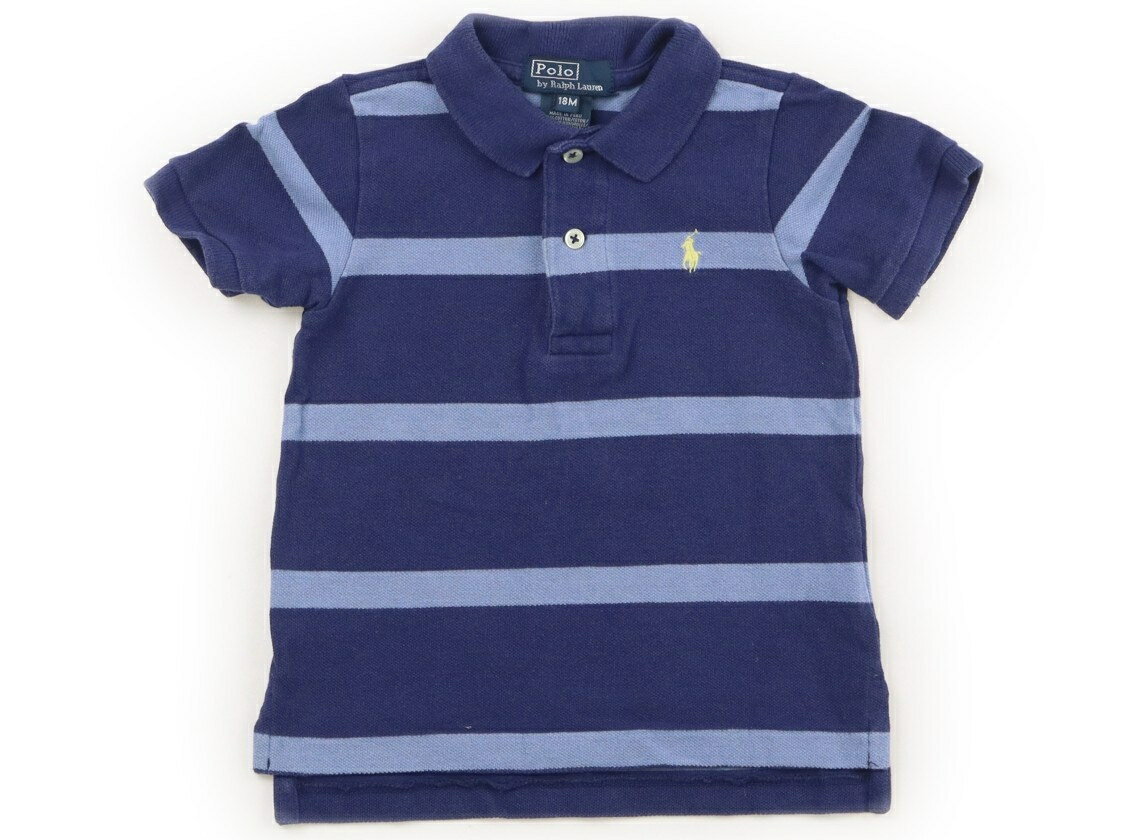 ポロラルフローレン POLO RALPH LAUREN ポロシャツ 80 男の子 ネイビー、ブルー、ボーダー 子供服 ベビー服 キッズ アウトレット ユーズド 【中古】キッズ・ベビー・マタニティ