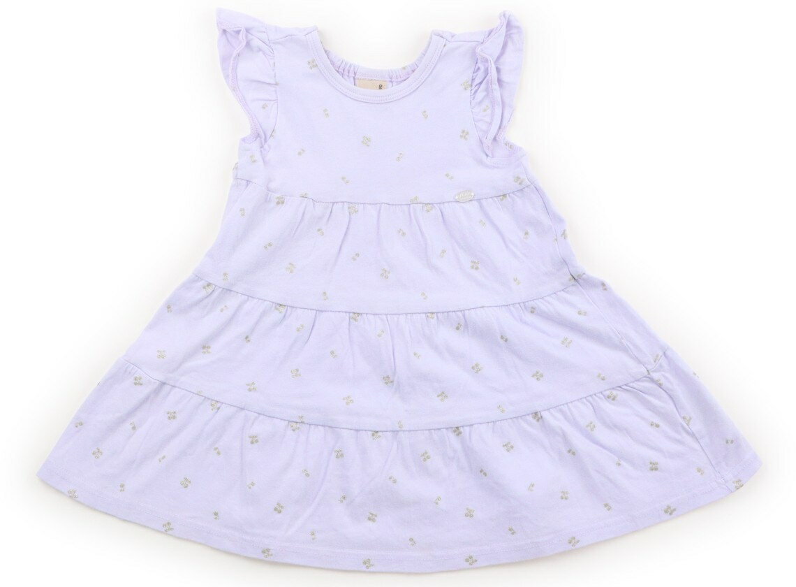 Rakuten - プティマイン petit main ワンピース 90 女の子 ライラック・サクランボ 子供服 ベビー服 キッズ アウトレット ユーズド 【中古】キッズ・ベビー・マタニティ