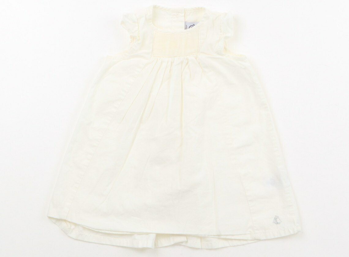 プチバトー PETIT BATEAU ワンピース 70 女の子 アイボリー 子供服 ベビー服 キッズ アウトレット ユーズド 【中古】キッズ・ベビー・マタニティ