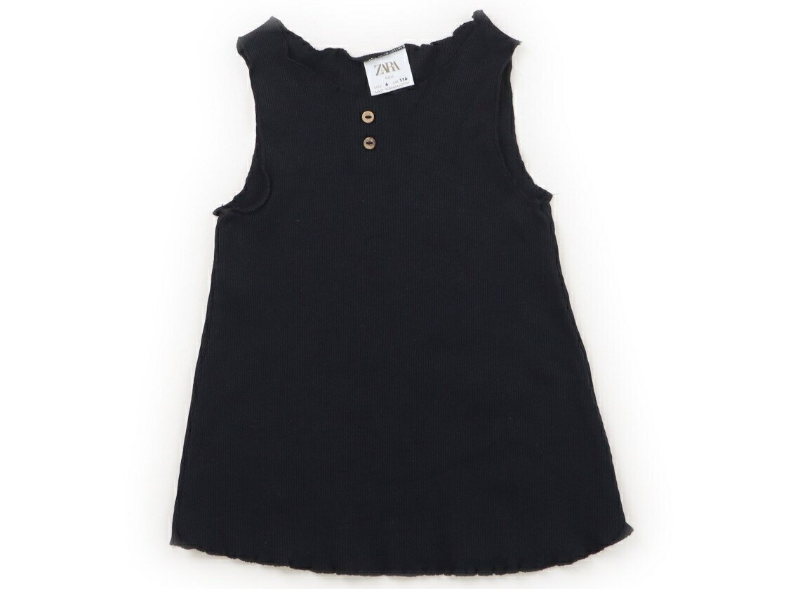 ZARA Tank Top/Camisole, Size 110, Girls, Black, Children's Clothing, Baby Clothes, Kids, Outlet, Used [Pre-owned] Kids, Baby, Maternity