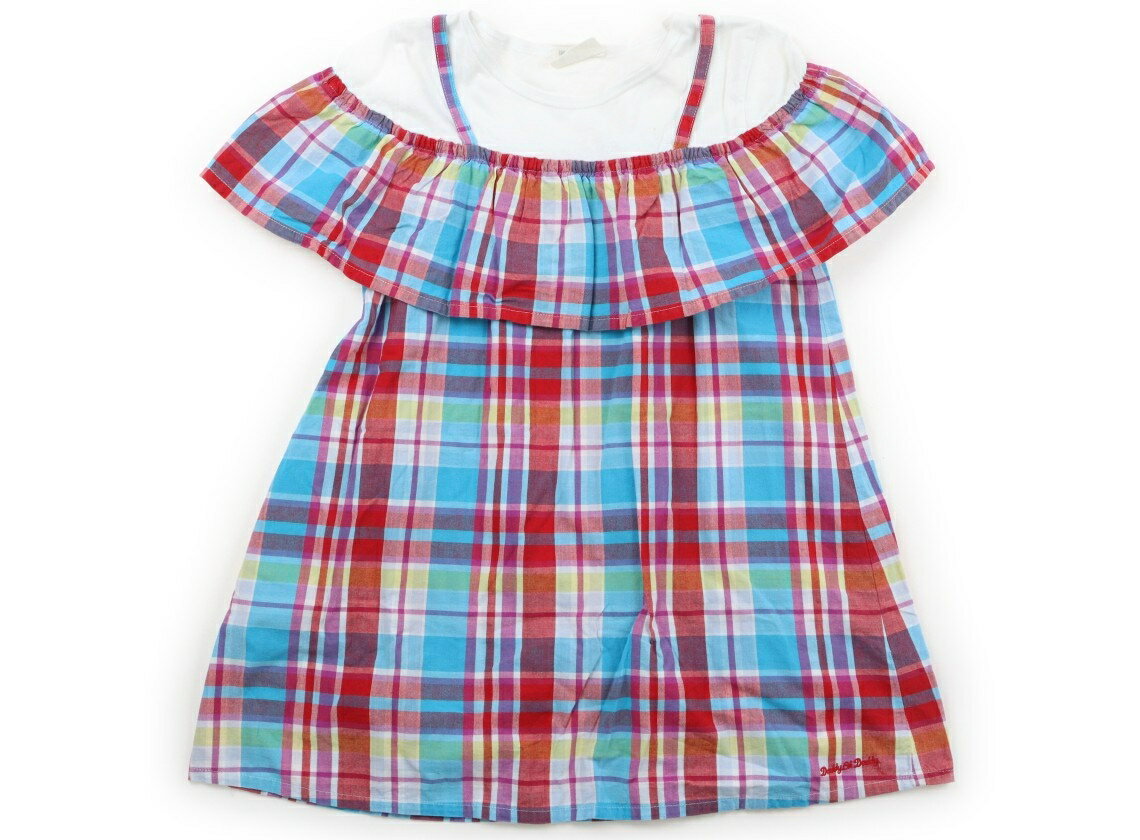 Rakuten - ダディーオーダディー Daddy Oh Daddy ワンピース 130 女の子 白、赤、ブルー、チェック 子供服 ベビー服 キッズ アウトレット ユーズド 【中古】キッズ・ベビー・マタニティ