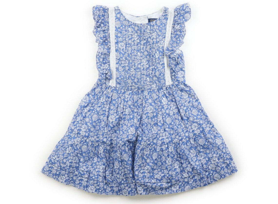 Dresses - ポロラルフローレン POLO RALPH LAUREN ワンピース 100 女の子 ブルー、白、花柄 子供服 ベビー服 キッズ アウトレット ユーズド 【中古】キッズ・ベビー・マタニティ