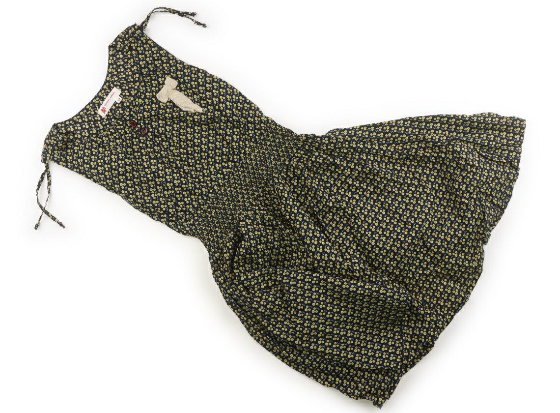 アメリカンアウトフィッターズ AO(American Outfitters) ワンピース 140 女の子 黒、アイボリー、、黄緑、総柄 子供服 ベビー服 キッズ アウトレット ユーズド 【中古】キッズ・ベビー・マタニティ