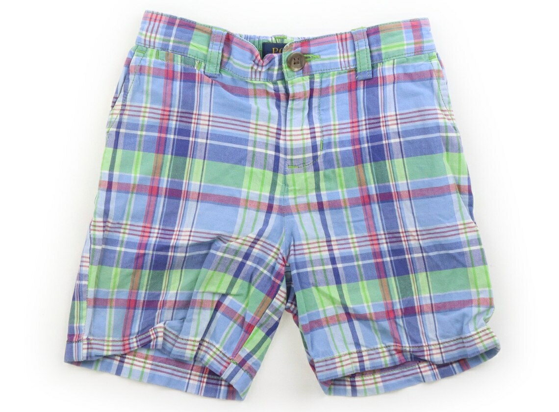 ポロラルフローレン POLO RALPH LAUREN パンツ 90 男の子 ブルー系・黄緑・白・赤系・チェック柄 子供服 ベビー服 キッズ アウトレット ユーズド 【中古】キッズ・ベビー・マタニティ