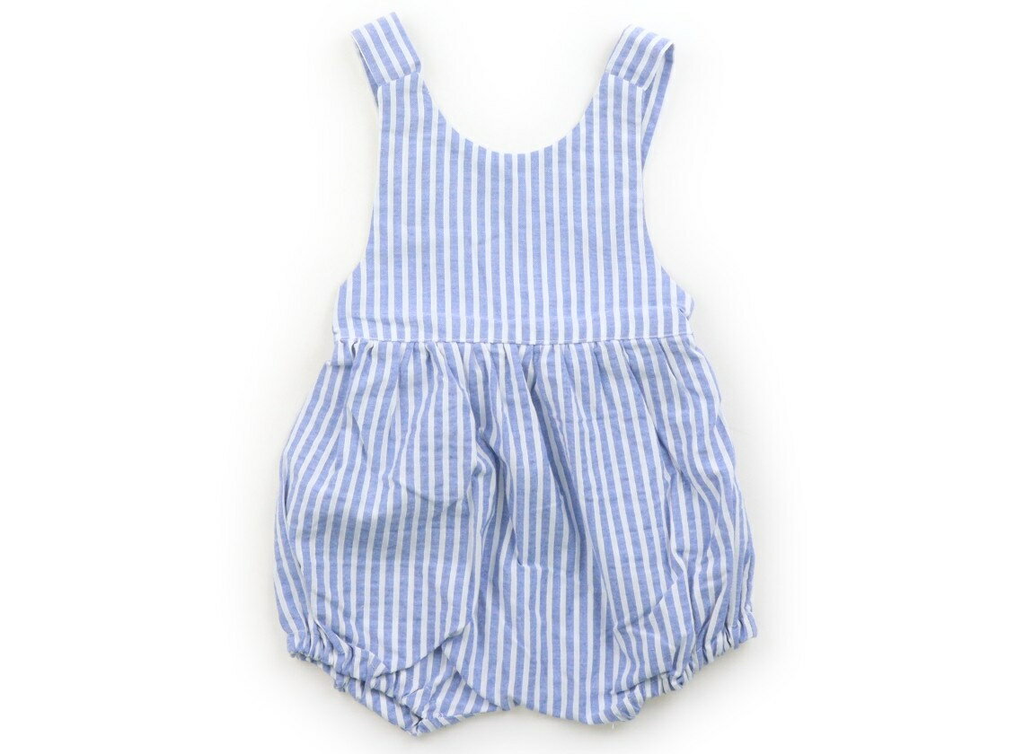 アマイアキッズ Amaia Kids カバーオール 70 女の子 ブルー・ホワイトストライプ 子供服 ベビー服 キッズ アウトレット ユーズド 【中古】キッズ・ベビー・マタニティ