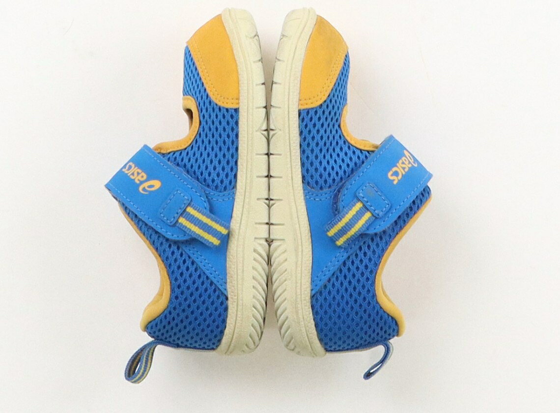 CarryOnのアシックス Asics スニーカー 靴14cm〜 男の子 黄色、ブルー 子供服 ベビー服 キッズ アウトレット ユーズド 【中古】キッズ・ベビー・マタニティ｜アングル2