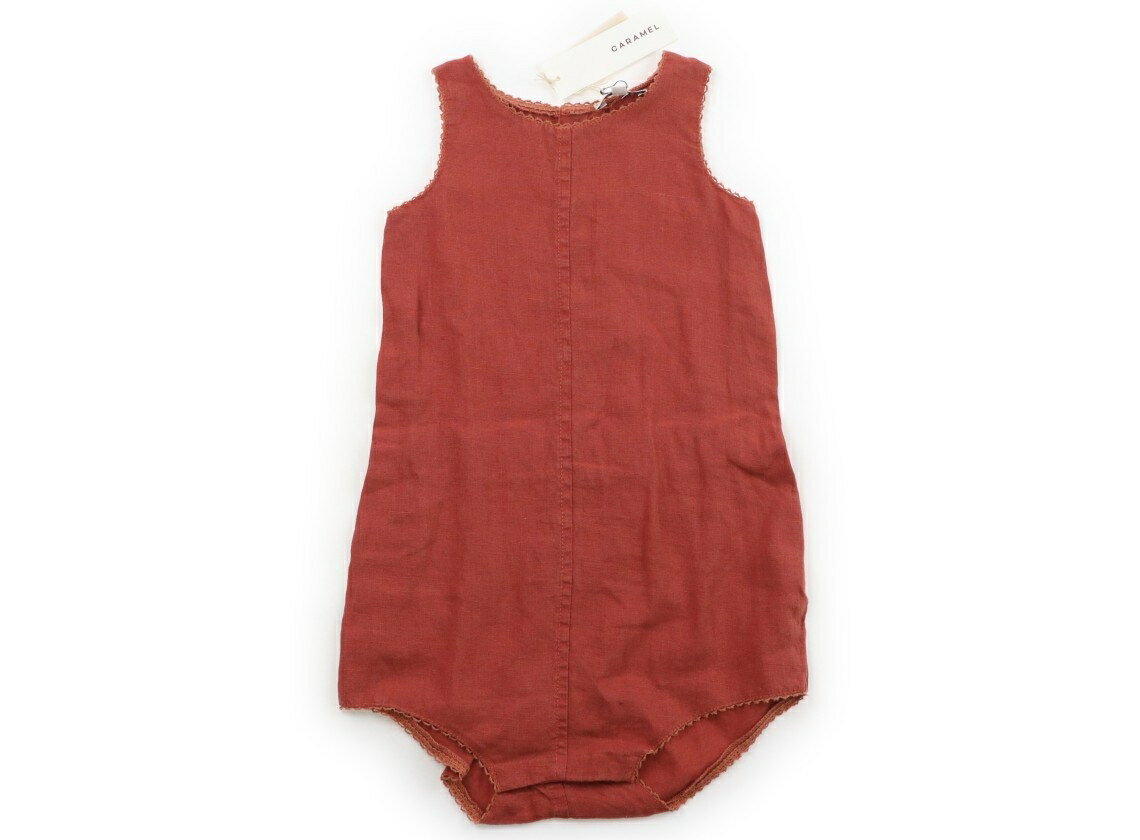 Overalls - キャシャレル cacharel コンビネゾン 90 女の子 赤茶 子供服 ベビー服 キッズ アウトレット ユーズド 【中古】キッズ・ベビー・マタニティ