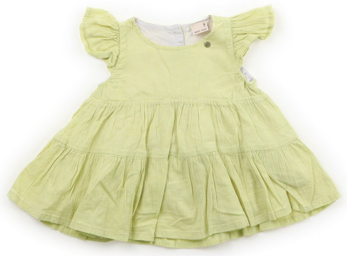 プティマイン petit main チュニック 80 女の子 ピスタチオグリーン 子供服 ベビー服 キッズ アウトレット ユーズド 【中古】キッズ・ベビー・マタニティ