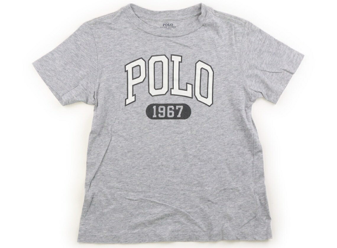 ポロラルフローレン POLO RALPH LAUREN Tシャツ・カットソー 120 男の子 グレー、白いロゴ 子供服 ベビー服 キッズ アウトレット ユーズド 【中古】キッズ・ベビー・マタニティ