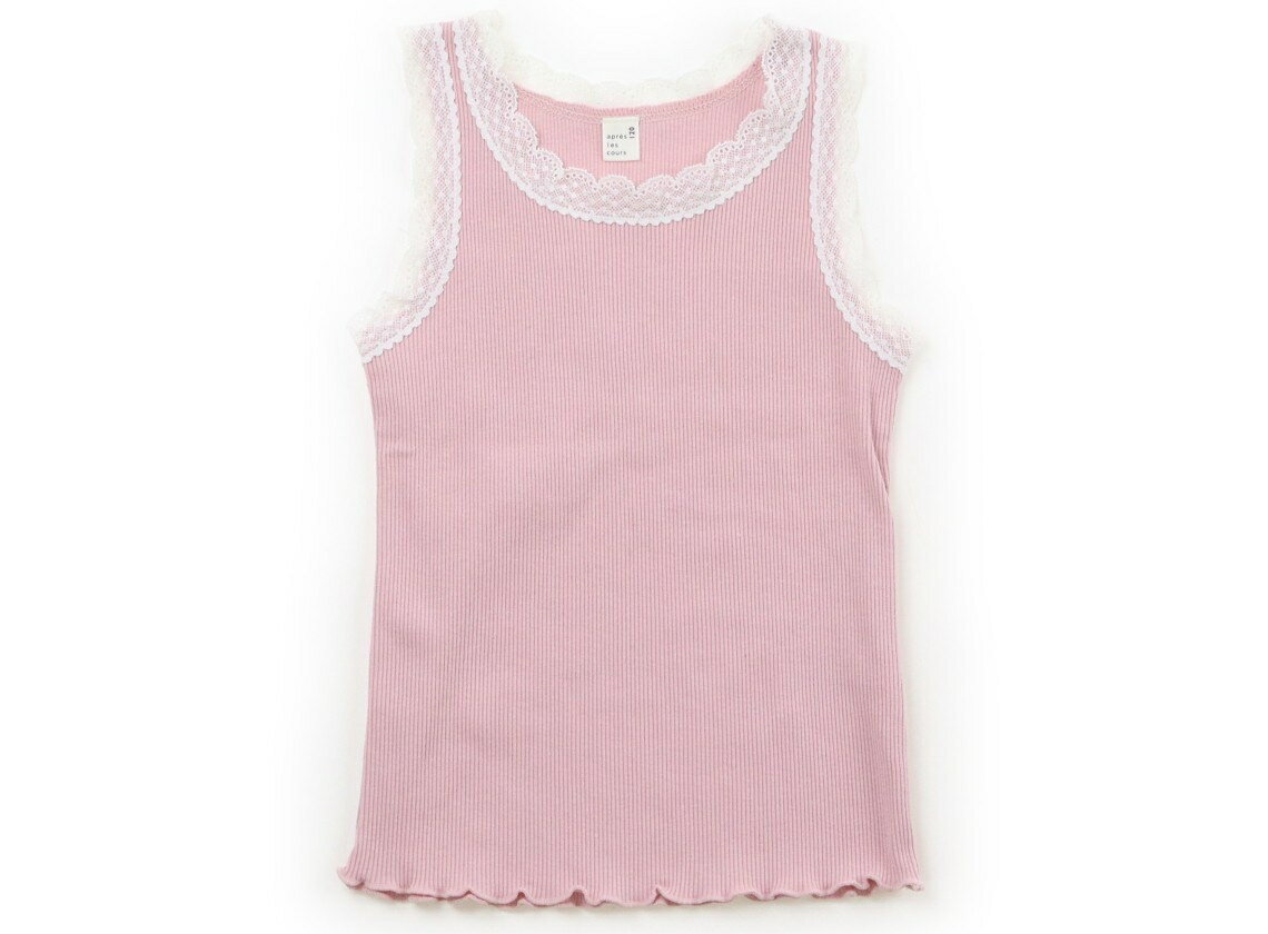アプレレクール apres les cours タンクトップ・キャミソール 120 女の子 ピンク、レース 子供服 ベビー服 キッズ アウトレット ユーズド 【中古】キッズ・ベビー・マタニティ