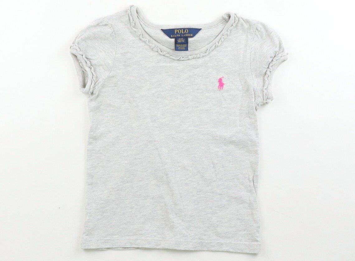 ポロラルフローレン POLO RALPH LAUREN Tシャツ・カットソー 100 女の子 杢グレー 子供服 ベビー服 キッズ アウトレット ユーズド 【中古】キッズ・ベビー・マタニティ