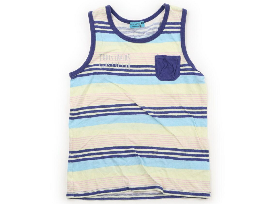 Trois Lapins Tank Top/Camisole, Size 130, Boys, Multicolor/Striped, Children's Clothing, Baby Clothes, Kids, Outlet, Used [Pre-owned] Kids, Baby, Maternity