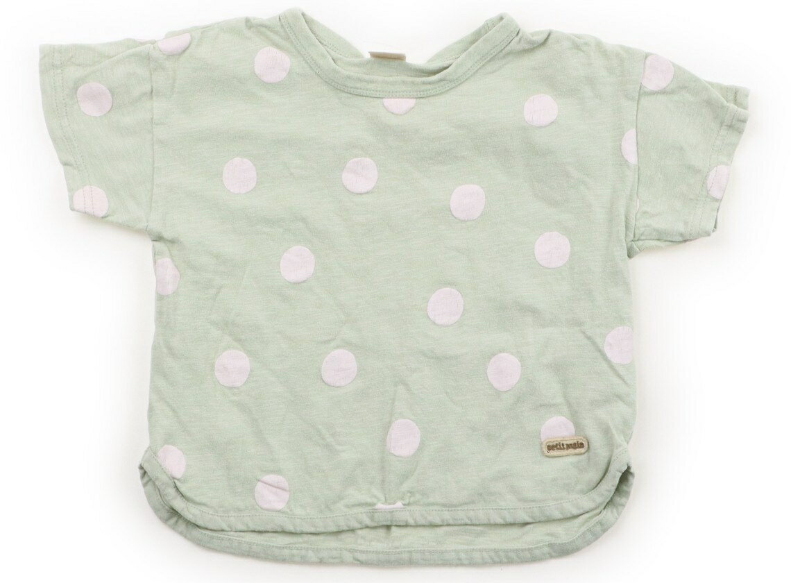 Rakuten - プティマイン petit main Tシャツ・カットソー 100 女の子 ピスタチオグリーン・ドット柄 子供服 ベビー服 キッズ アウトレット ユーズド 【中古】キッズ・ベビー・マタニティ