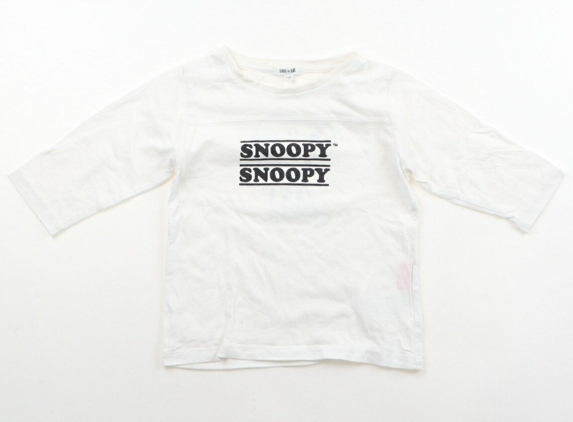ビーミングバイビームス B:MING by BEAMS Tシャツ・カットソー 110 女の子 ホワイト・スヌーピー柄 子供服 ベビー服 キッズ アウトレット ユーズド 【中古】キッズ・ベビー・マタニティ