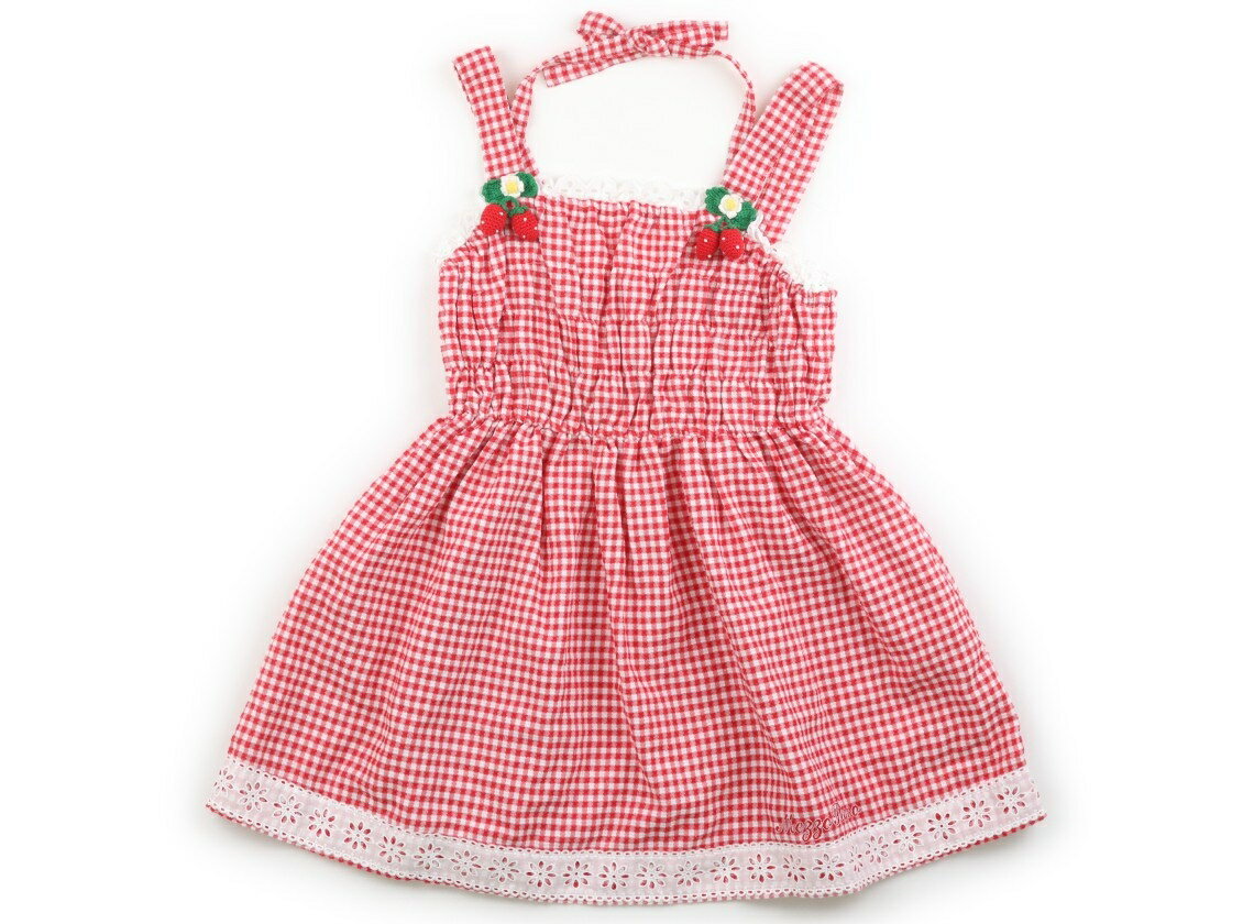 メゾピアノ mezzo piano ワンピース 120 女の子 レッドギンガムチェック・ホワイトレース 子供服 ベビー服 キッズ アウトレット ユーズド 【中古】キッズ・ベビー・マタニティ