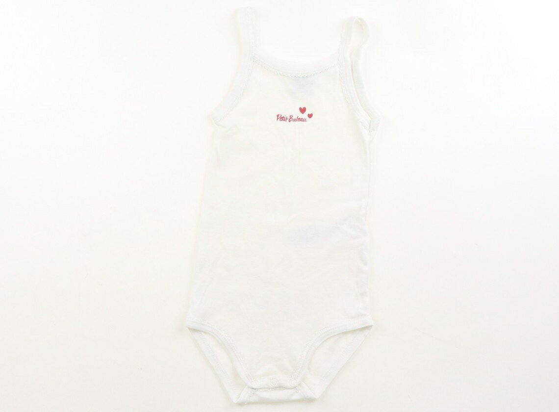 プチバトー PETIT BATEAU ロンパース 80 女の子 白 子供服 ベビー服 キッズ アウトレット ユーズド 【中古】キッズ・ベビー・マタニティ