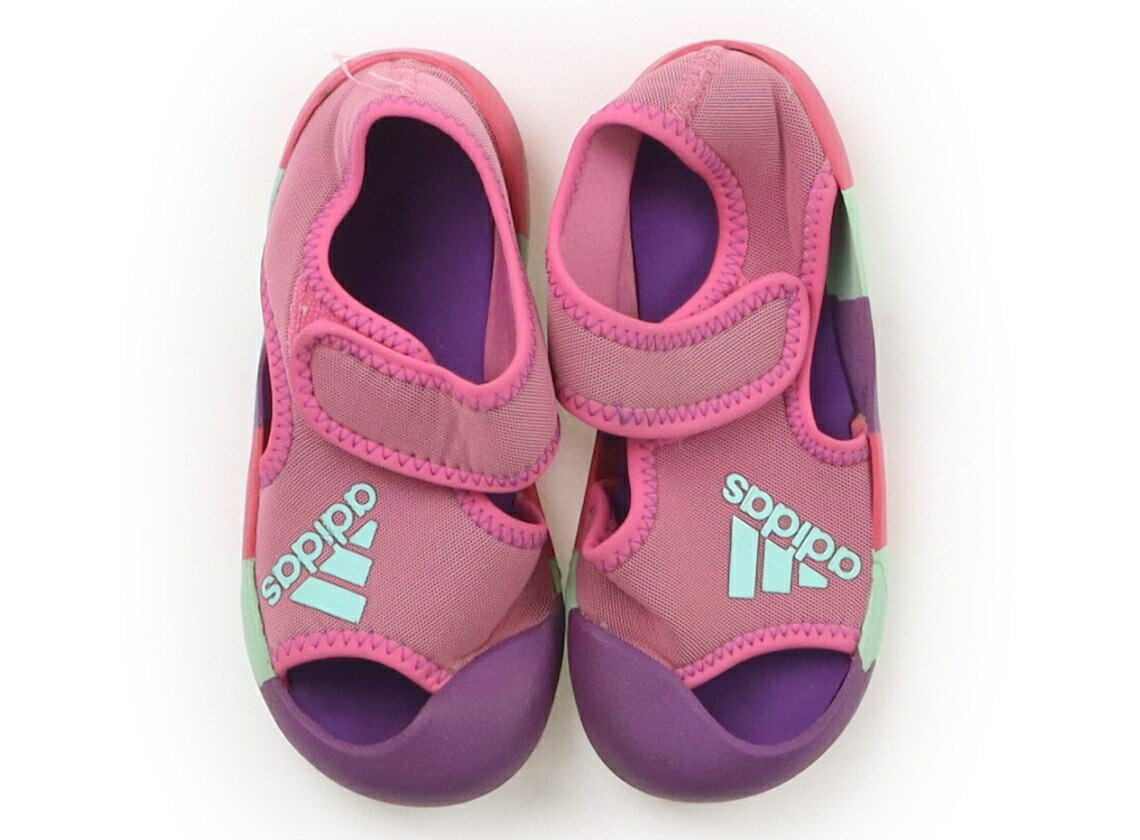 アディダス Adidas サンダル 靴16cm〜 女の子 パープル系・ピンク系 子供服 ベビー服 キッズ アウトレット ユーズド 【中古】キッズ・ベビー・マタニティ