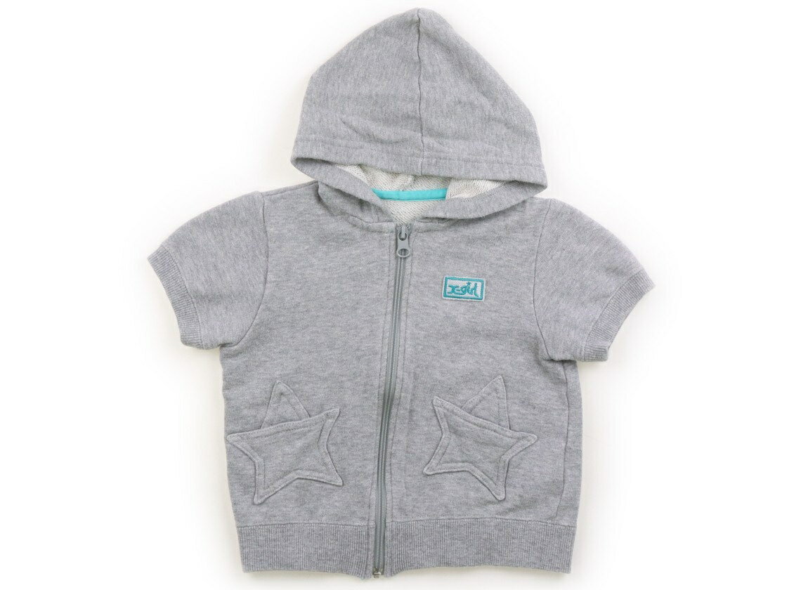 Xガール X-Girl パーカー 90 女の子 グレー 子供服 ベビー服 キッズ アウトレット ユーズド 【中古】キッズ・ベビー・マタニティ