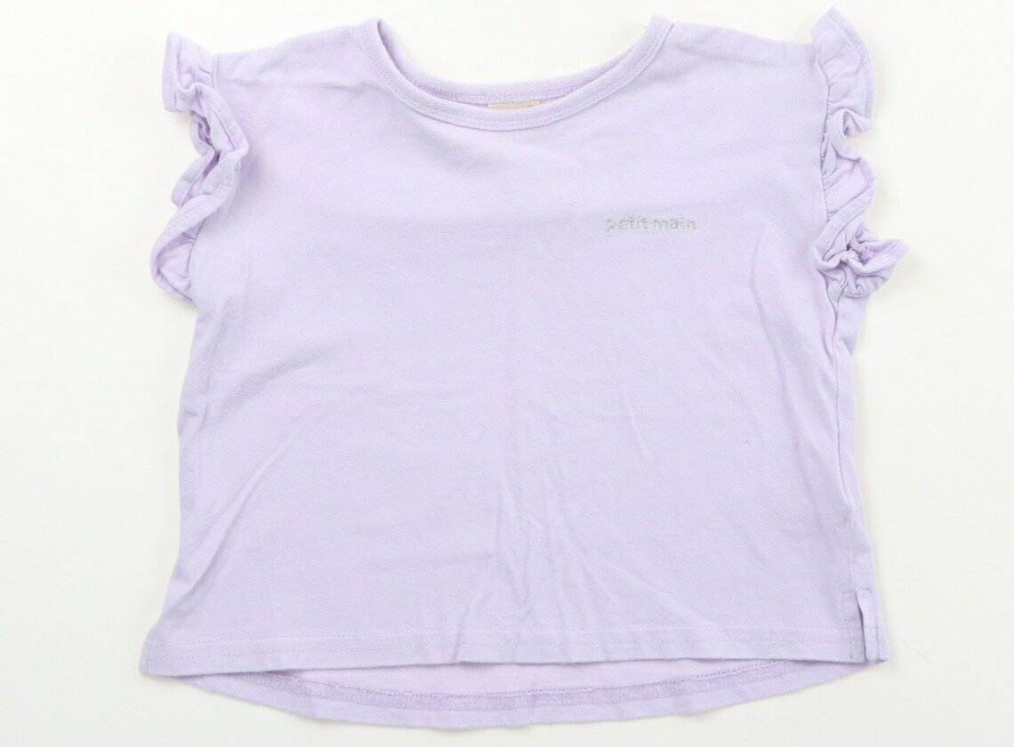 プティマイン petit main Tシャツ・カットソー 90 女の子 ラベンダー 子供服 ベビー服 キッズ アウトレッ…
