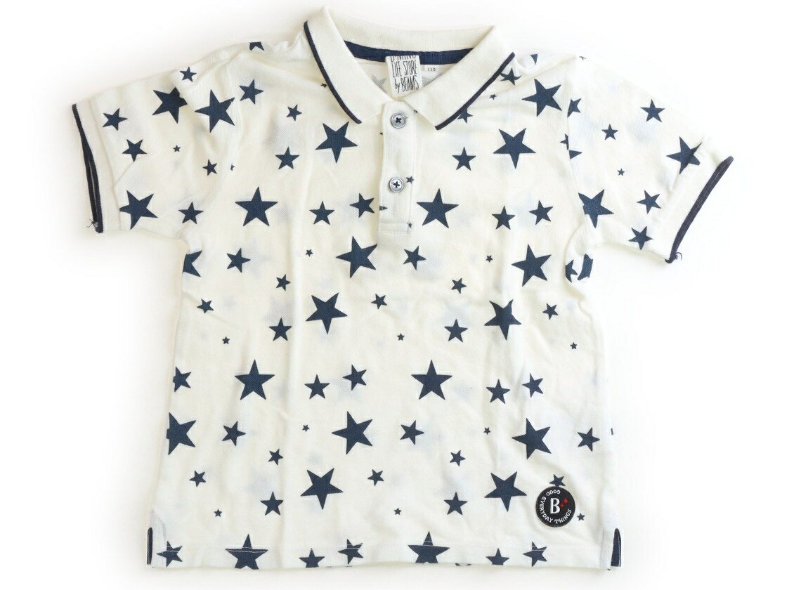 ビーミングバイビームス B:MING by BEAMS シャツ・ブラウス 110 男の子 オフホワイト・ネイビー・星 子供服 ベビー服 キッズ アウトレット ユーズド 【中古】キッズ・ベビー・マタニティ