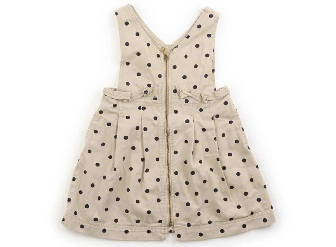 Jumpers - アプレレクール apres les cours ジャンパースカート 90 女の子 ベージュ・ドット 子供服 ベビー服 キッズ アウトレット ユーズド 【中古】キッズ・ベビー・マタニティ