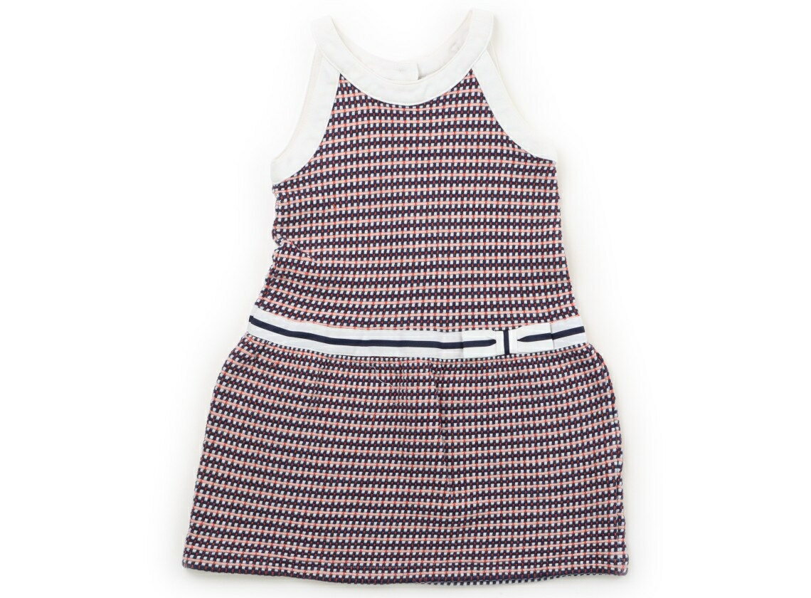 ジャニー＆ジャック Janie & Jack ワンピース 100 女の子 アイボリー・紺・ピンク。柄 子供服 ベビー服 キッズ アウトレット ユーズド 【中古】キッズ・ベビー・マタニティ