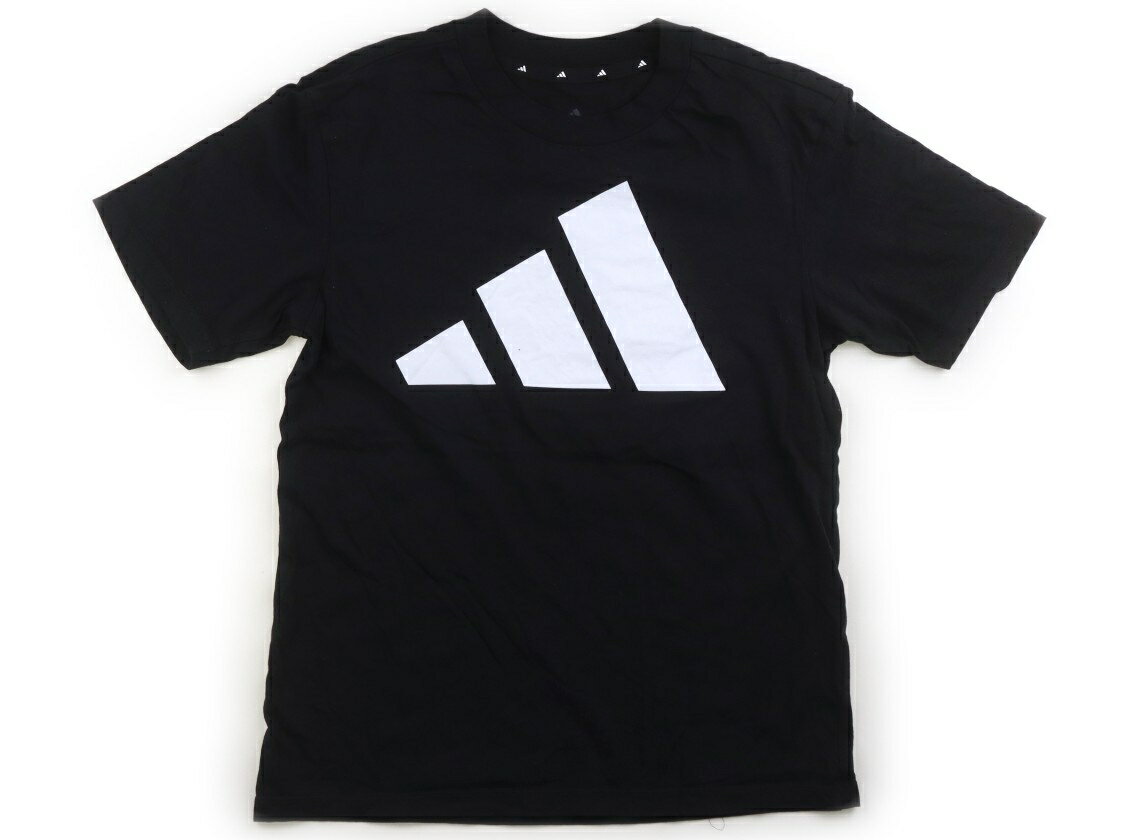 アディダス Adidas Tシャツ・カットソー 160 女の子 ブラック・ホワイト 子供服 ベビー服 キッズ アウトレット ユーズド 【中古】キッズ・ベビー・マタニティ