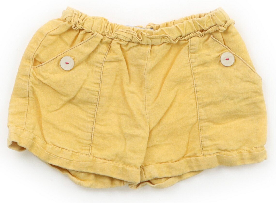 　ブランド 　ZARA(ザラ) 　カテゴリー 　ショートパンツ 　サイズ 　95サイズ 　色 　黄色 　状態 　★★（返品不可） 　記名 　なし 　ジャンル 　Girl 実際のサイズ表記は2-3years/98cmです。リネンコットン素材で、ウエストは総ゴムです。全体的にシワや色あせが見られますが、普段使いにいかがでしょうか。 ＊【状態】【サイズ】に関しての詳しい説明はこちら