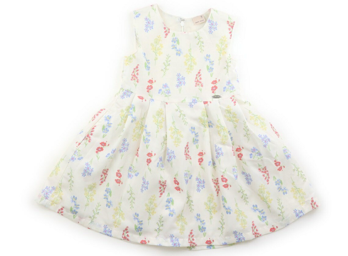 Jumpers - プティマイン petit main ジャンパースカート 100 女の子 オフ・サックス・イエロー・ブルー・花柄 子供服 ベビー服 キッズ アウトレット ユーズド 【中古】キッズ・ベビー・マタニティ