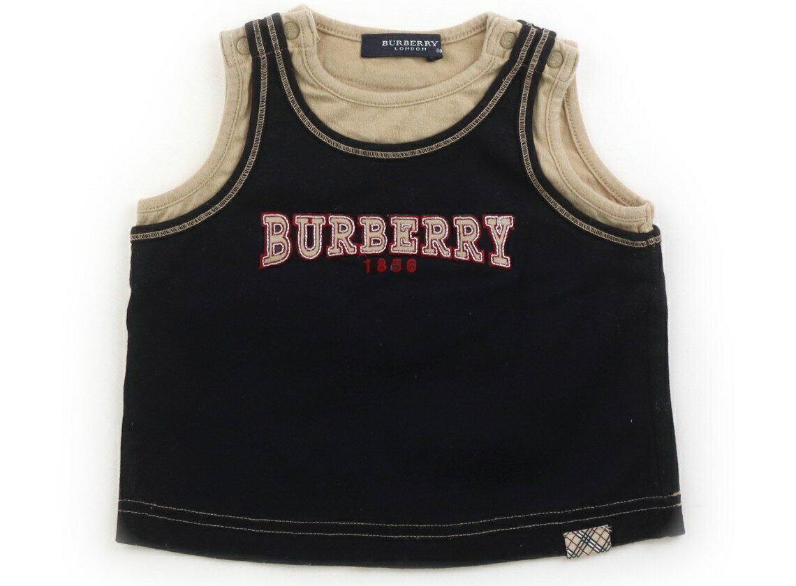 Burberry Tank Top/Camisole, Size 80, Girls, Black/Camel, Children's Clothing, Baby Clothes, Kids, Outlet, Used [Pre-owned] Kids, Baby, Maternity