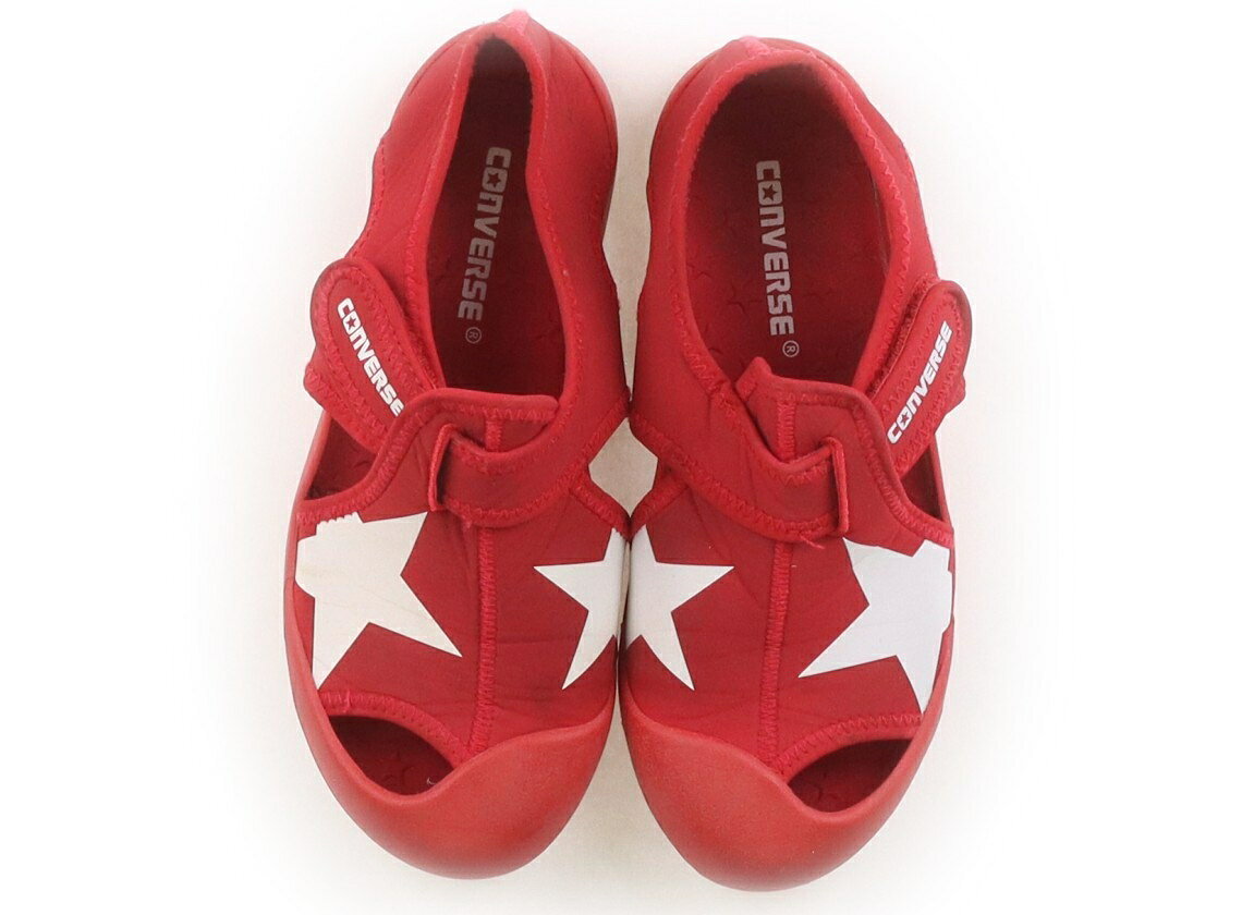 　ブランド 　CONVERSE(コンバース) 　カテゴリー 　サンダル 　サイズ 　靴20cm〜 　色 　赤・白 　状態 　★★（返品不可） 　記名 　なし 　ジャンル 　Boy 全体的に、落としきれていない泥汚れあり。折シワがついてしまっています。マジックテープ留め。まだお使いいただけそうです。 ＊【状態】【サイズ】に関しての詳しい説明はこちら