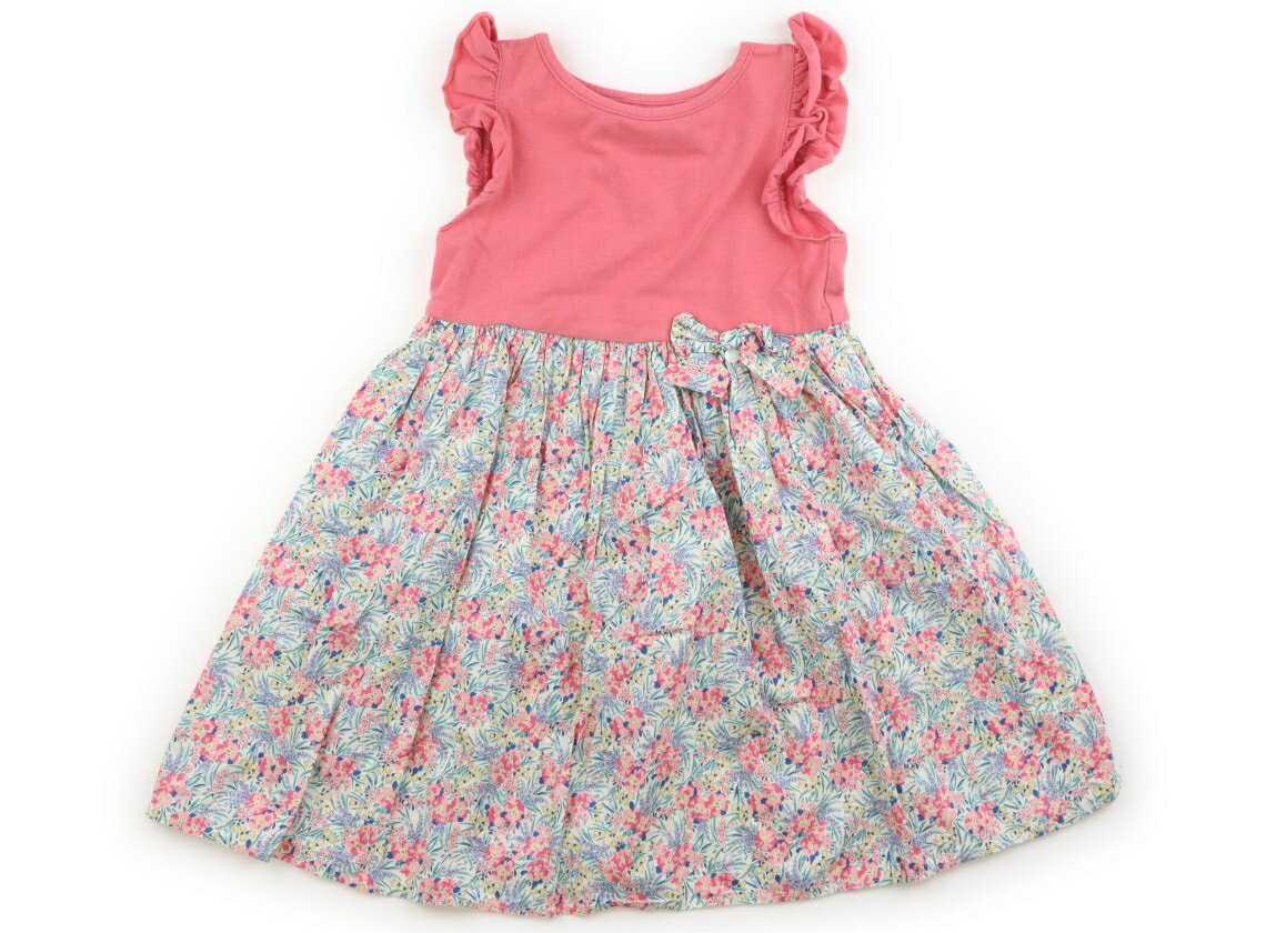 Dresses - タルティーヌエショコラ Tartine et Chocolat ワンピース 110 女の子 カメリアピンク、ベージュ、花柄 子供服 ベビー服 キッズ アウトレット ユーズド 【中古】キッズ・ベビー・マタニティ
