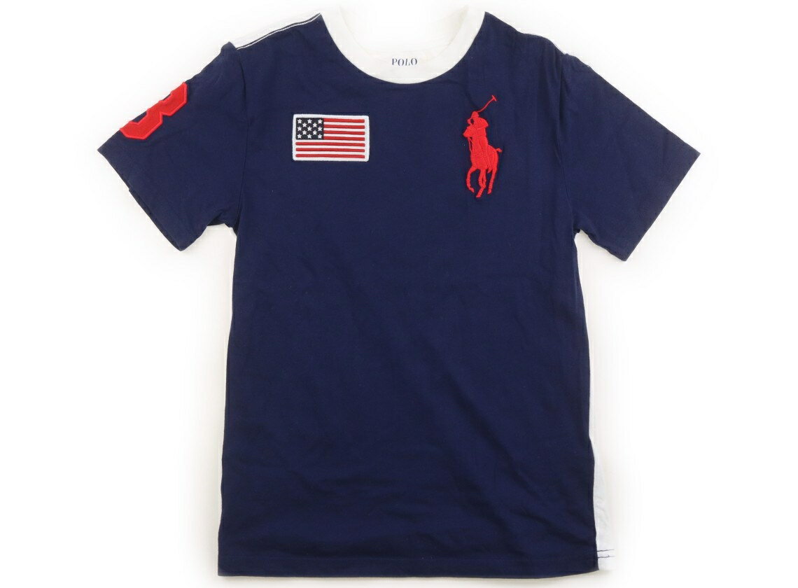 ポロラルフローレン POLO RALPH LAUREN Tシャツ・カットソー 140 男の子 紺、赤 子供服 ベビー服 キッズ アウトレット ユーズド 【中古】キッズ・ベビー・マタニティ