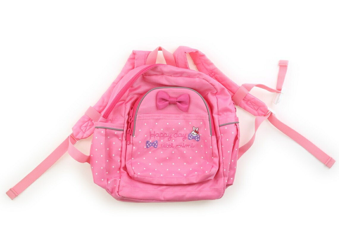 ニットプランナー（KP） Knit Planner(KP) リュックサック キッズ用品 女の子 ピンク、白ドット、リボン 子供服 ベビー服 キッズ アウトレット ユーズド 【中古】キッズ・ベビー・マタニティ