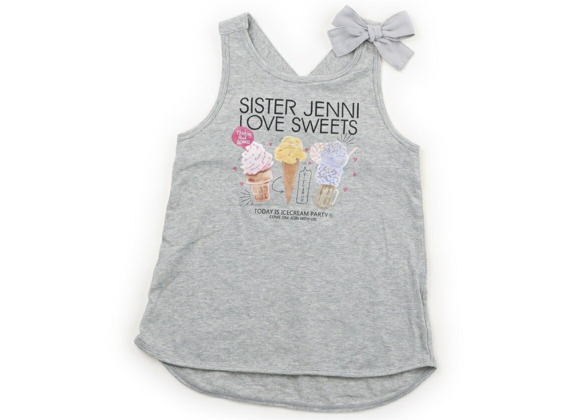 JENNI Tank Top/Camisole, Size 120, Girls, Gray, Ice Cream Pattern, Children's Clothing, Baby Clothes, Kids, Outlet, Used [Pre-owned] Kids, Baby, Maternity