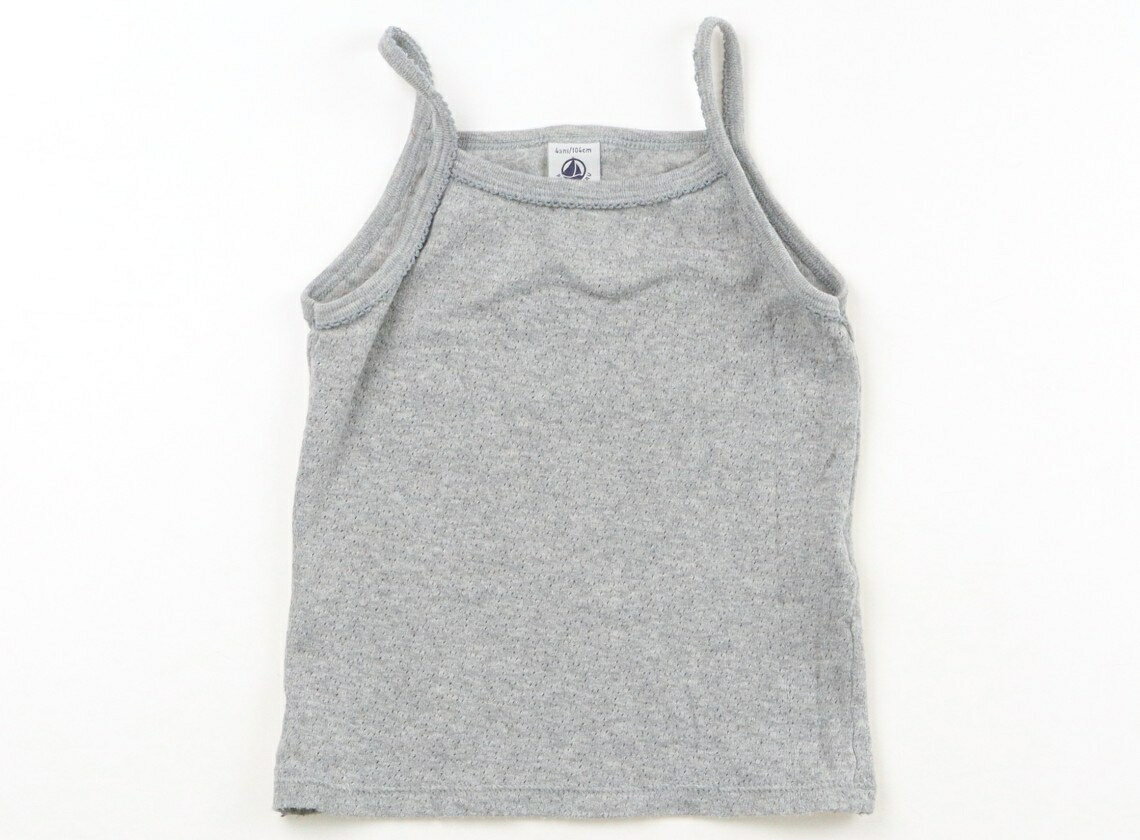 Petit Bateau Tank Top/Camisole, Size 100, Girls, Gray, Children's Clothing, Baby Clothes, Kids, Outlet, Used [Pre-owned] Kids, Baby, Maternity