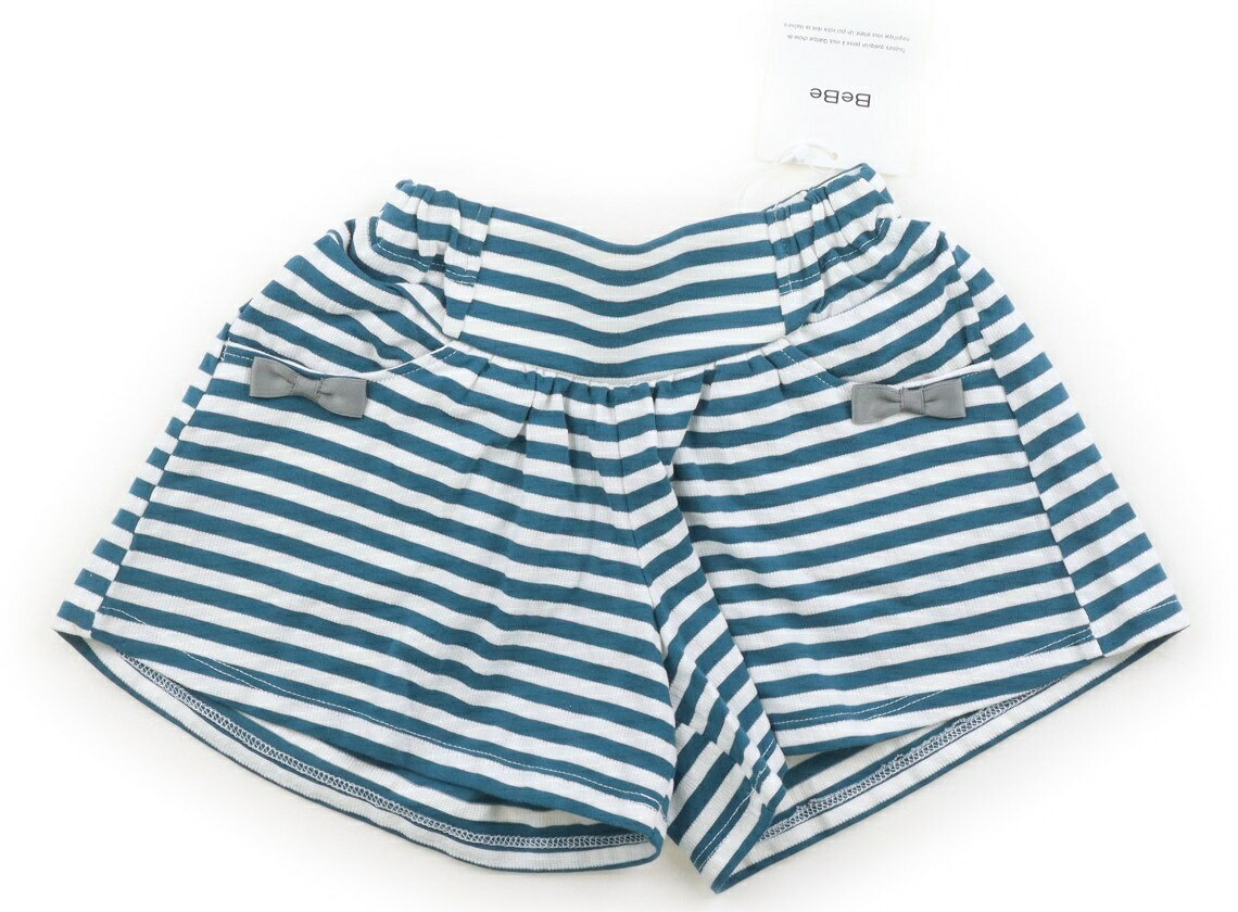 Culottes - べべ BeBe キュロット 90 女の子 ダスティブルー・ホワイトボーダー 子供服 ベビー服 キッズ アウトレット ユーズド 【中古】キッズ・ベビー・マタニティ
