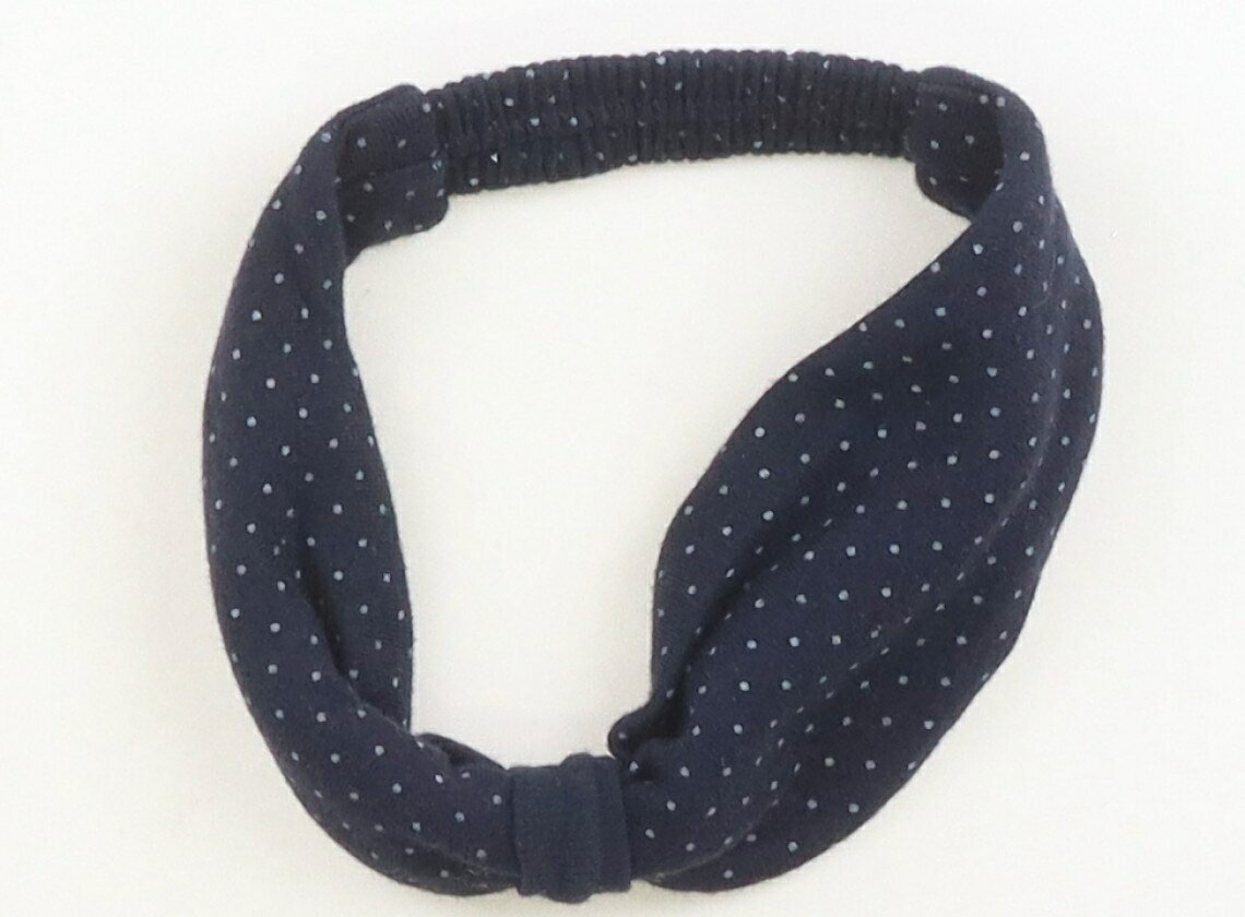 プチバトー PETIT BATEAU ヘアアクセサリー ベビー用品 女の子 ネイビー、白ドット 子供服 ベビー服 キッズ アウトレット ユーズド 【中古】キッズ・ベビー・マタニティ