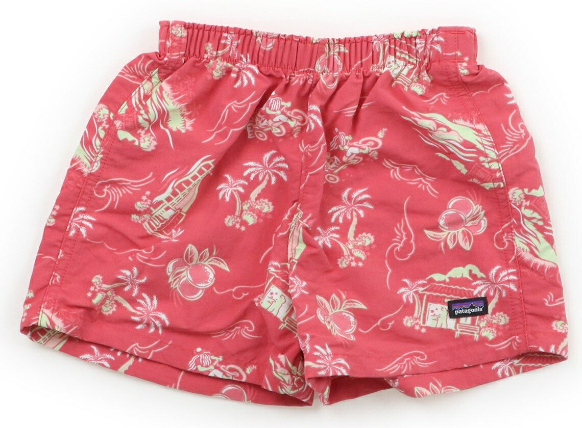パタゴニア Patagonia ショートパンツ 90 女の子 ピンク リゾート柄 子供服 ベビー服 キッズ アウトレット ユーズド 【中古】キッズ ベビー マタニティ